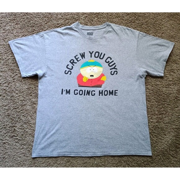 South Park Cartman T-Shirt Men’s XL Gray Short Sleeve - Picture 1 of 6